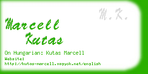 marcell kutas business card